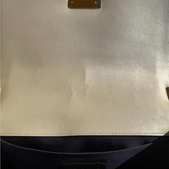 Chanel White Cube Medium Boy Bag Shoulder Bag with Gold Chain - Picture 8 of 12